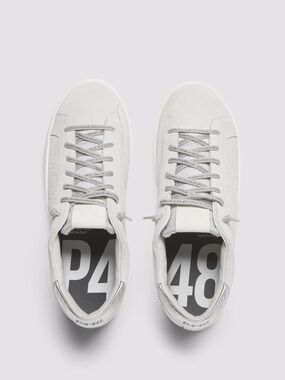 NWOT P448 White John Sneakers. Size 37/6